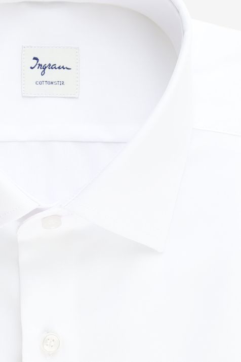 Camicia Uomo Ingram Regular No Stiro Tinta unita 100% cotone collo Francese Manica lunga