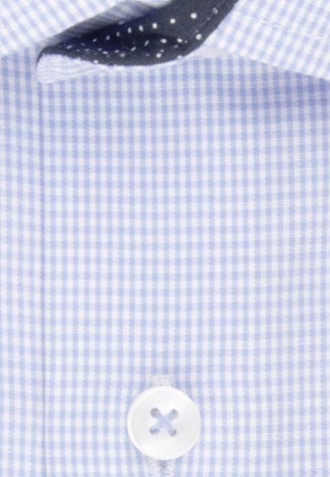 Camicia Uomo Seidensticker Regular No Stiro Quadri collo Italiano Manica lunga