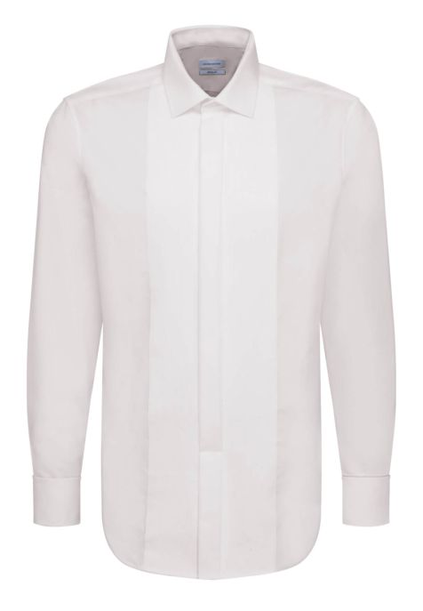 Camicia Uomo Seidensticker Regular No Stiro Tinta unita collo Italiano Manica lunga