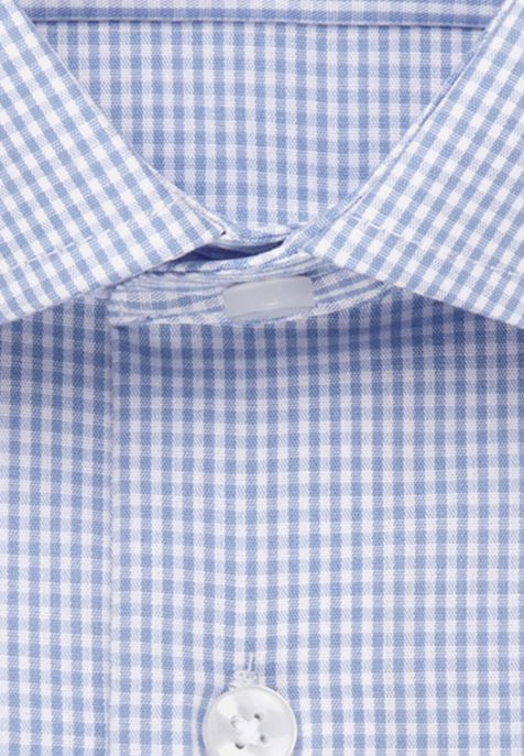 Camicia Uomo Seidensticker Classic No Stiro Quadri 100% cotone collo Italiano Manica lunga