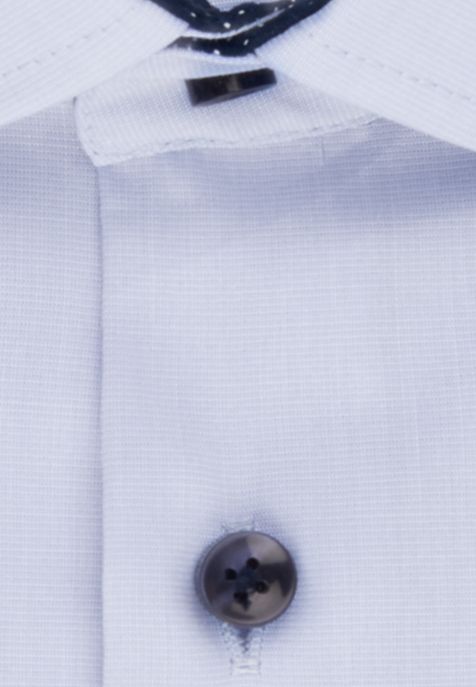 Camicia Uomo Seidensticker Regular No Stiro Tinta unita collo Italiano Manica lunga