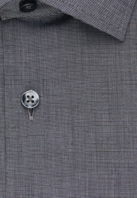 Camicia Uomo Seidensticker Slim No Stiro Tinta unita collo Italiano Manica corta