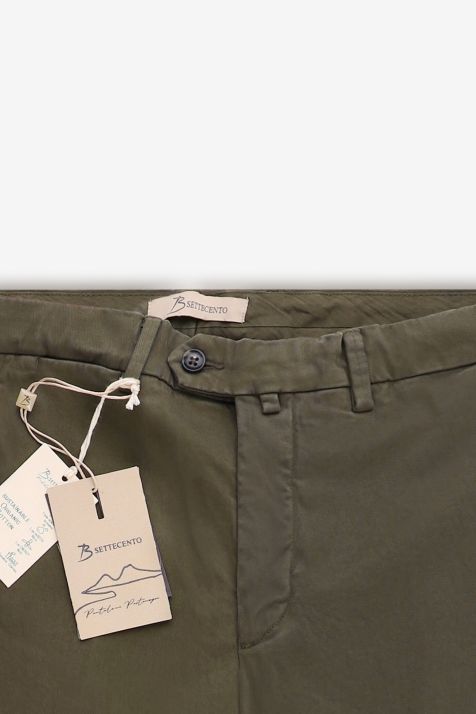 Pantalone Uomo B-Settecento Chino Slim Tinta unita 97% cotone 3% elastan