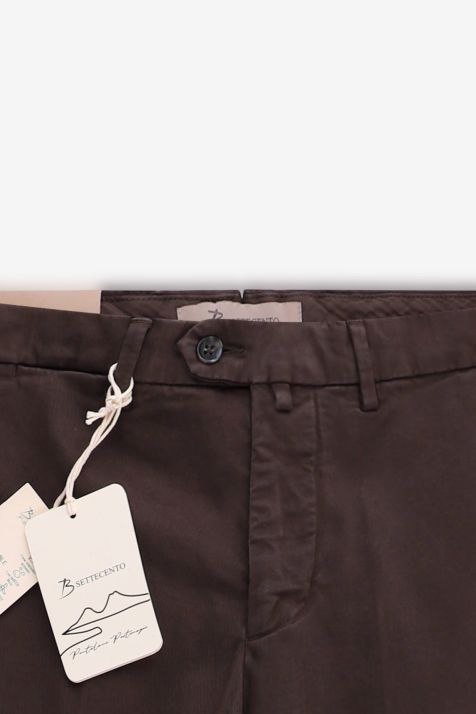 Pantalone Uomo B-Settecento Chino Slim Tinta unita 97% cotone 3% elastan