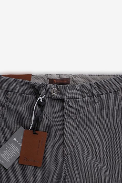Pantalone Uomo B-Settecento Chino Slim Micro disegno 97% cotone 3% elastan