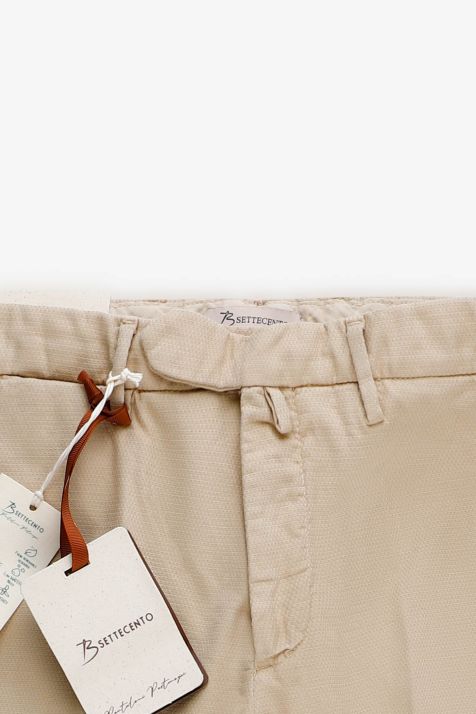Pantalone Uomo B-Settecento Chino Slim Tinta unita 97% cotone 3% elastan