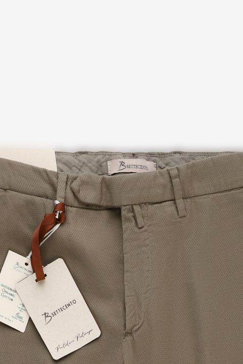Pantalone Uomo B-Settecento Chino Slim Tinta unita 97% cotone 3% elastan
