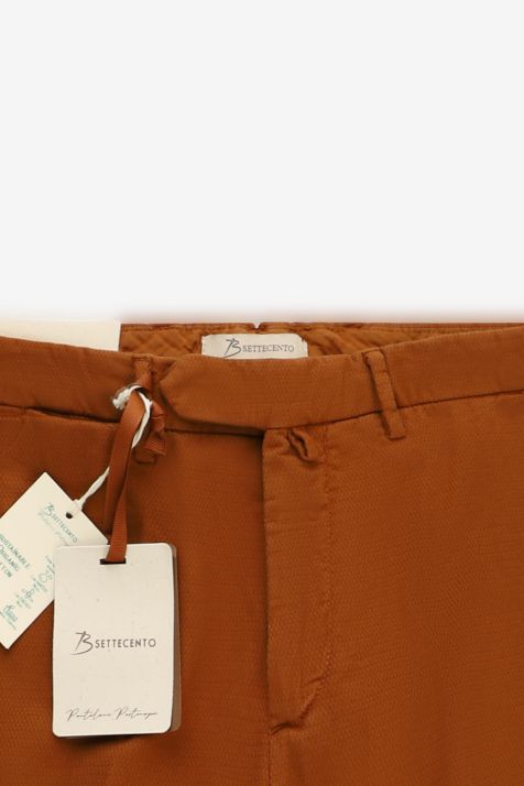Pantalone Uomo B-Settecento Chino Slim Tinta unita 97% cotone 3% elastan