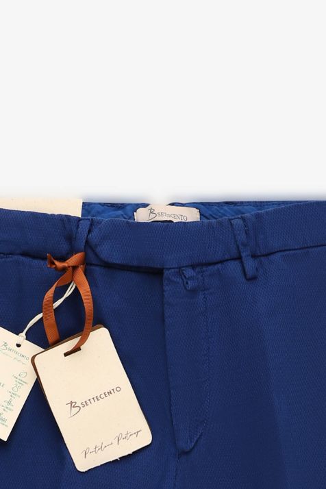Pantalone Uomo B-Settecento Chino Slim Tinta unita 97% cotone 3% elastan