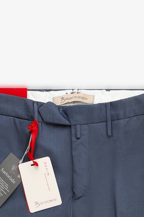Pantalone Uomo B-Settecento Chino Slim Tinta unita 98% cotone 2% ea