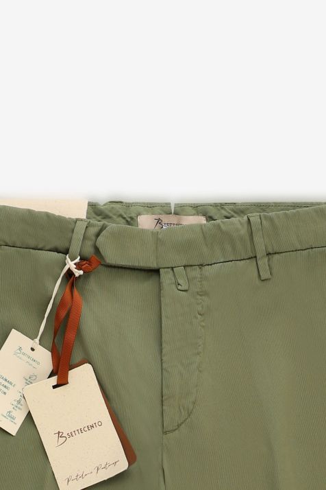 Pantalone Uomo B-Settecento Chino Slim Tinta unita 97% cotone 3% elastan