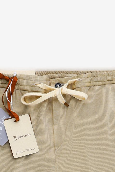 Pantalone Uomo B-Settecento Chino Slim Righe 56% cotone 37% po 7% ea