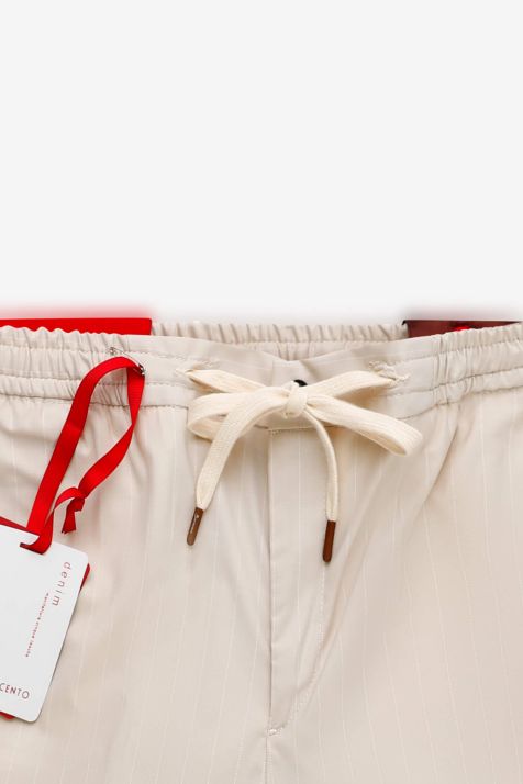 Pantalone Uomo B-Settecento Chino Slim Righe 50% lana 50% acrilico
