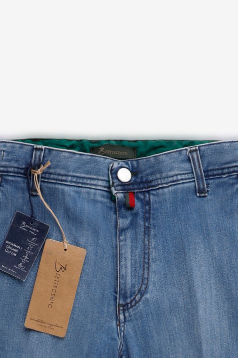 Pantalone Uomo B-Settecento 5 tasche Slim Tinta unita 98% cotone 2% ea