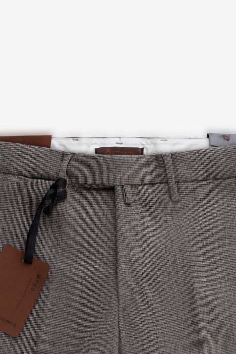 Pantalone Uomo B-Settecento Chino Slim Micro disegno 47% lana, 4% poliestere, 4% cashmere, 1% elastan