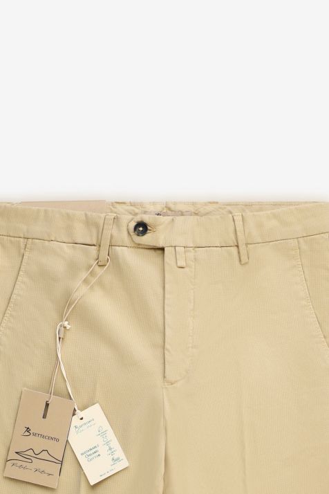 Pantalone Uomo B-Settecento Chino Slim Tinta unita 97% cotone 3% elastan
