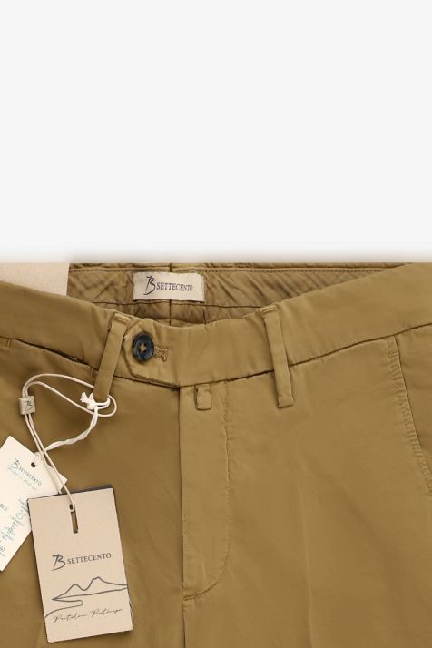 Pantalone Uomo B-Settecento Chino Slim Tinta unita 97% cotone 3% elastan