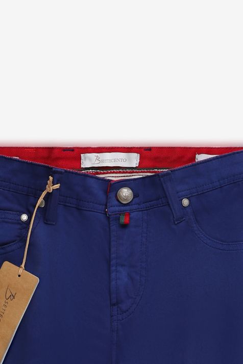 Pantalone Uomo B-Settecento 5 tasche Slim Tinta unita 97% cotone 3% elastan