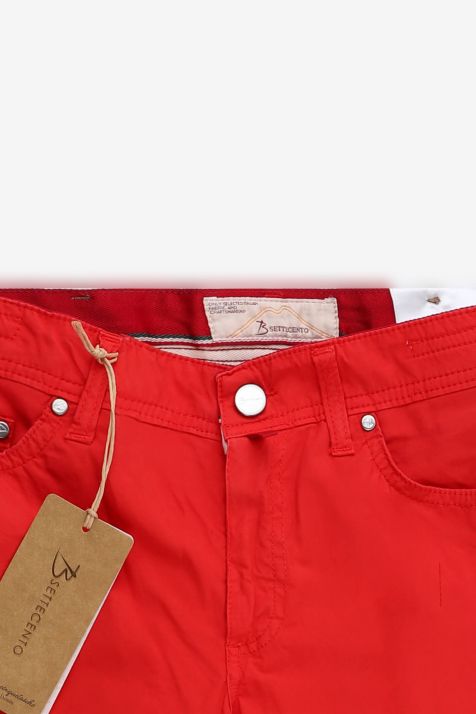 Pantalone Uomo B-Settecento 5 tasche Slim Tinta unita 96% cotone 4% elastan