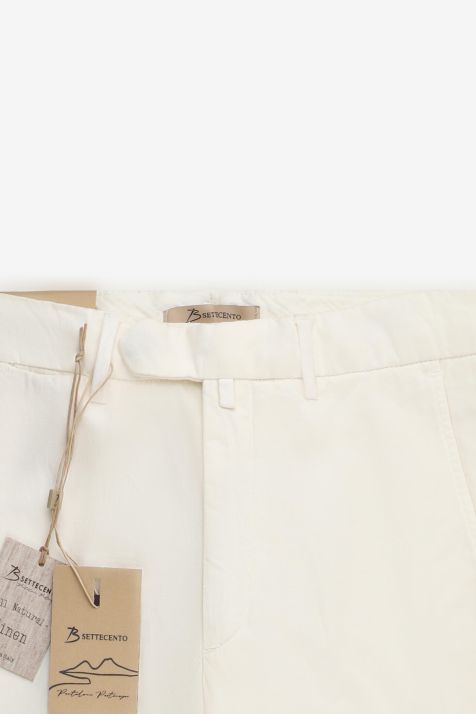 Pantalone Uomo B-Settecento Chino Slim Tinta unita 64% cotone 36% lana vergine
