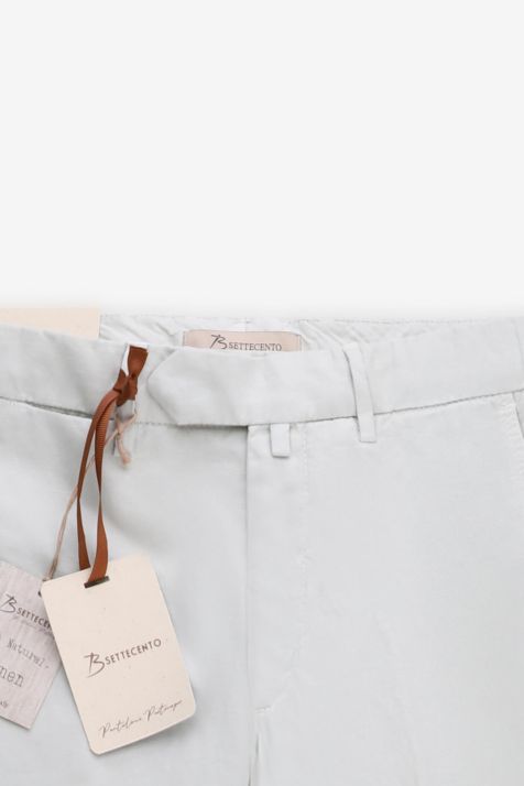 Pantalone Uomo B-Settecento Chino Slim Tinta unita 66% cotone 32% lino 2% ea