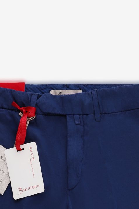 Pantalone Uomo B-Settecento Chino Slim Tinta unita 66% cotone 32% lino 2% ea