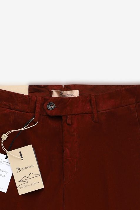 Pantalone Uomo B-Settecento Chino Slim Tinta unita 99% cotone 1% elastan