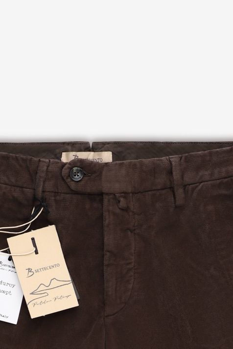 Pantalone Uomo B-Settecento Chino Slim Tinta unita 99% cotone 1% elastan