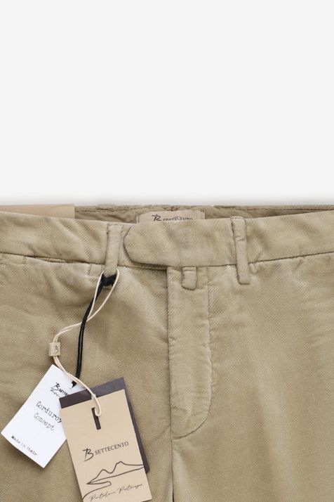 Pantalone Uomo B-Settecento Chino Slim Tinta unita 98% cotone 2% elastan