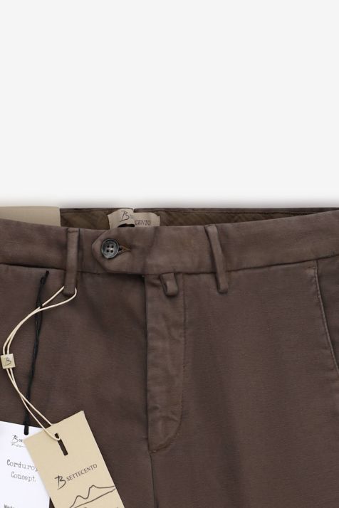 Pantalone Uomo B-Settecento Chino Slim Tinta unita 98% cotone 2% elastan