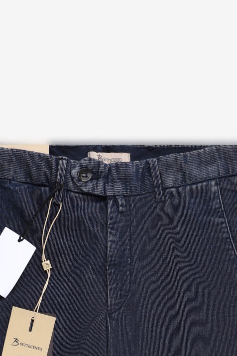 Pantalone Uomo B-Settecento Chino Slim Micro disegno 65% cotone 33% pa 2% ea