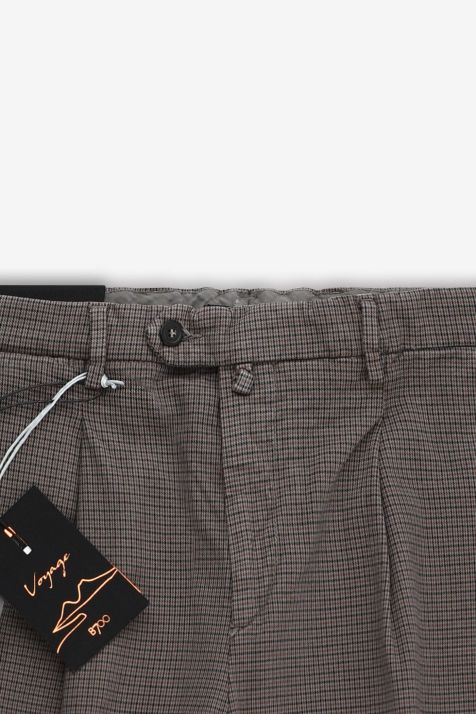 Pantalone Uomo B-Settecento Chino Slim Micro disegno 98% cotone 2% ea
