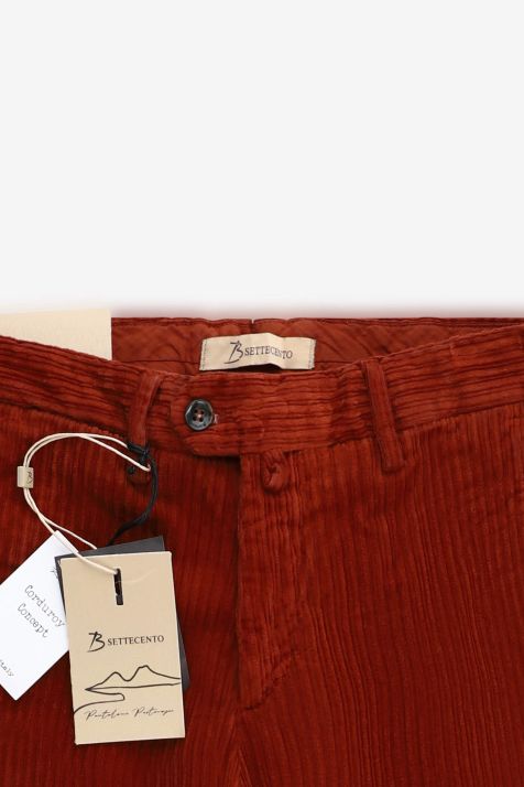 Pantalone Uomo B-Settecento Chino Slim Tinta unita 97% cotone 3% elastan