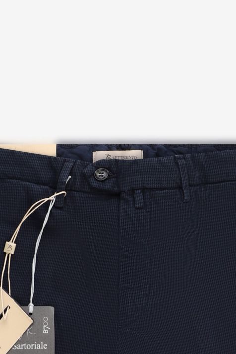 Pantalone Uomo B-Settecento Chino Slim Micro disegno 97% cotone 3% elastan