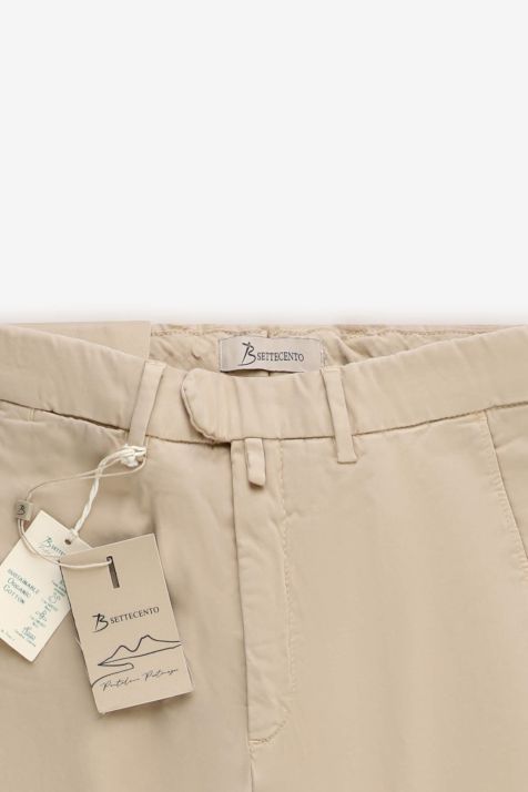 Pantalone Uomo B-Settecento Chino Slim Tinta unita 98% cotone 2% ea