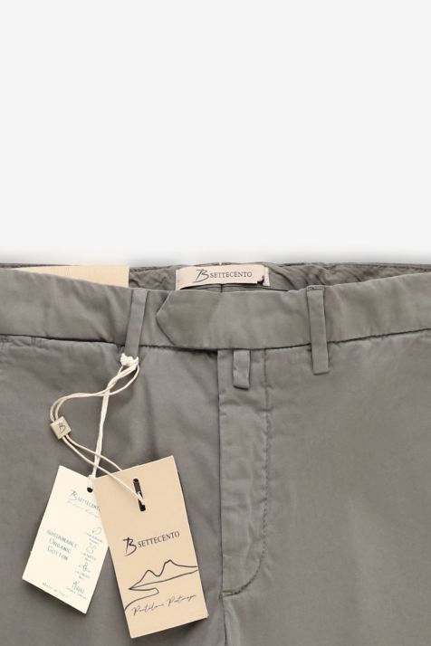Pantalone Uomo B-Settecento Chino Slim Tinta unita 98% cotone 2% elastan