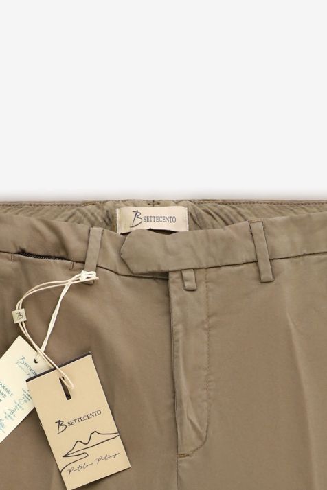 Pantalone Uomo B-Settecento Chino Slim Tinta unita 98% cotone 2% ea