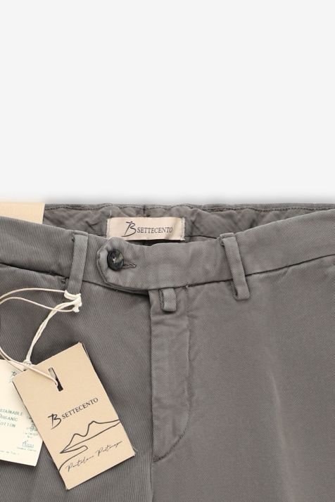 Pantalone Uomo B-Settecento Chino Slim Tinta unita 98% cotone 2% elastan