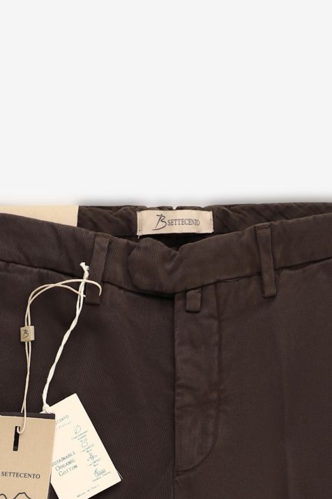 Pantalone Uomo B-Settecento Chino Slim Tinta unita 97% cotone 3% elastan