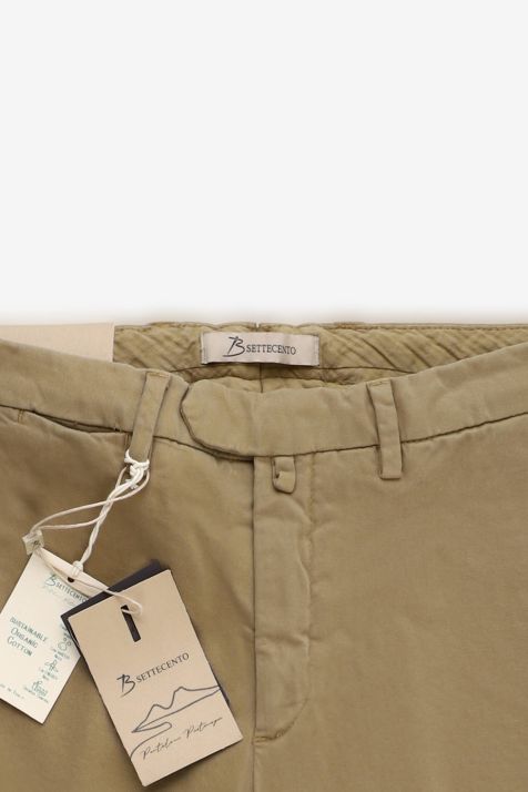 Pantalone Uomo B-Settecento Chino Slim Tinta unita 97% cotone 3% elastan