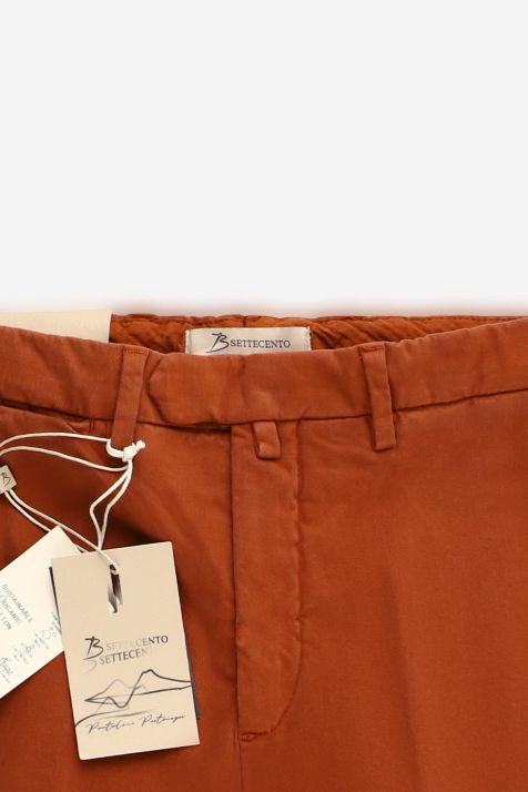 Pantalone Uomo B-Settecento Chino Slim Tinta unita 97% cotone 3% elastan