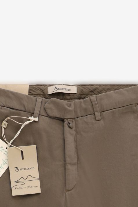 Pantalone Uomo B-Settecento Chino Slim Tinta unita 97% cotone 3% elastan