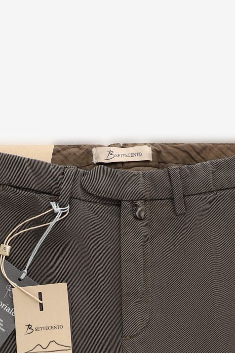 Pantalone Uomo B-Settecento Chino Slim Micro disegno 97% cotone 3% elastan