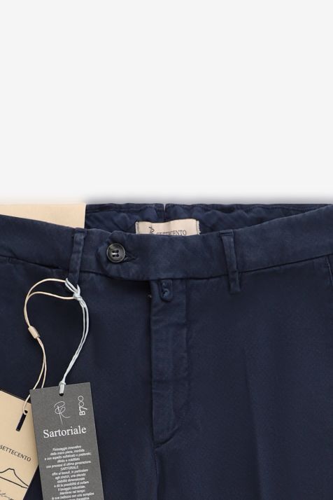 Pantalone Uomo B-Settecento Chino Slim Tinta unita 97% cotone 3% elastan