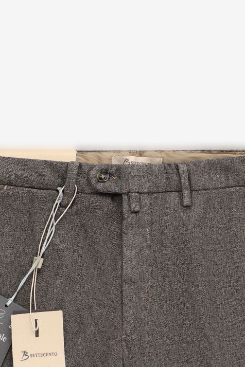 Pantalone Uomo B-Settecento Chino Slim Micro disegno 97% cotone 3% elastan