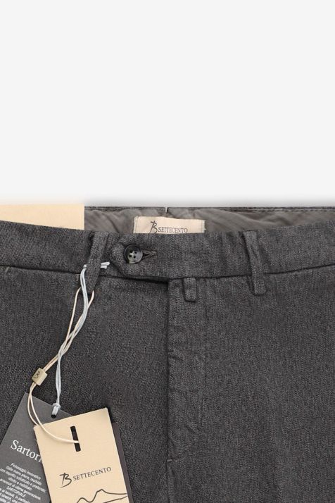 Pantalone Uomo B-Settecento Chino Slim Tinta unita 97% cotone 3% elastan