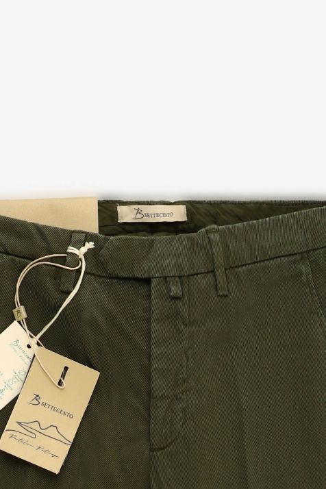 Pantalone Uomo B-Settecento Chino Slim Tinta unita 73% cotone 24& poliestere 3% vi