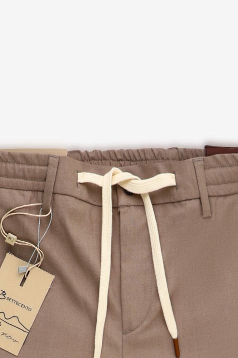 Pantalone Uomo B-Settecento Chino Slim Tinta unita 98% Lana  2% el