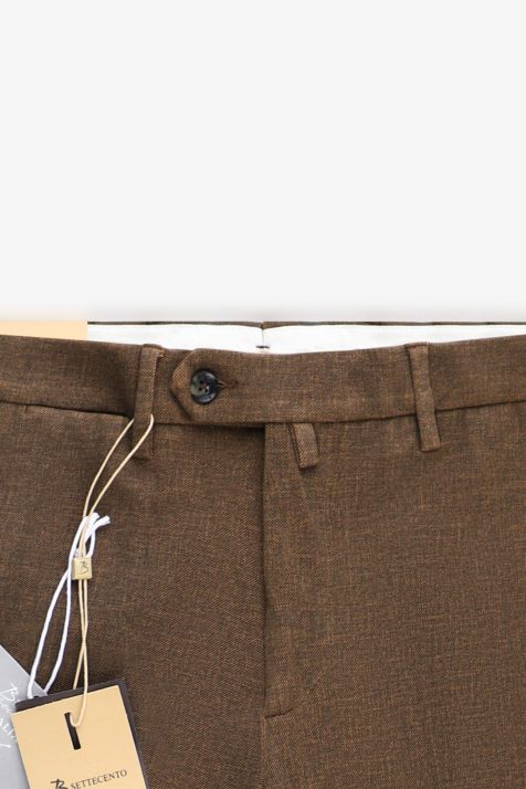 Pantalone Uomo B-Settecento Chino Slim Tinta unita 65% viscosa 30%  poliammide 5%ea