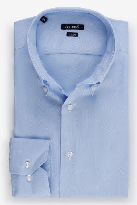 Camicia Uomo Aplomb Regular Tinta unita 100% cotone collo Button down Manica lunga